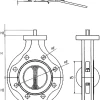 TFM lined butterfly valve with plastic housing | KP-1012